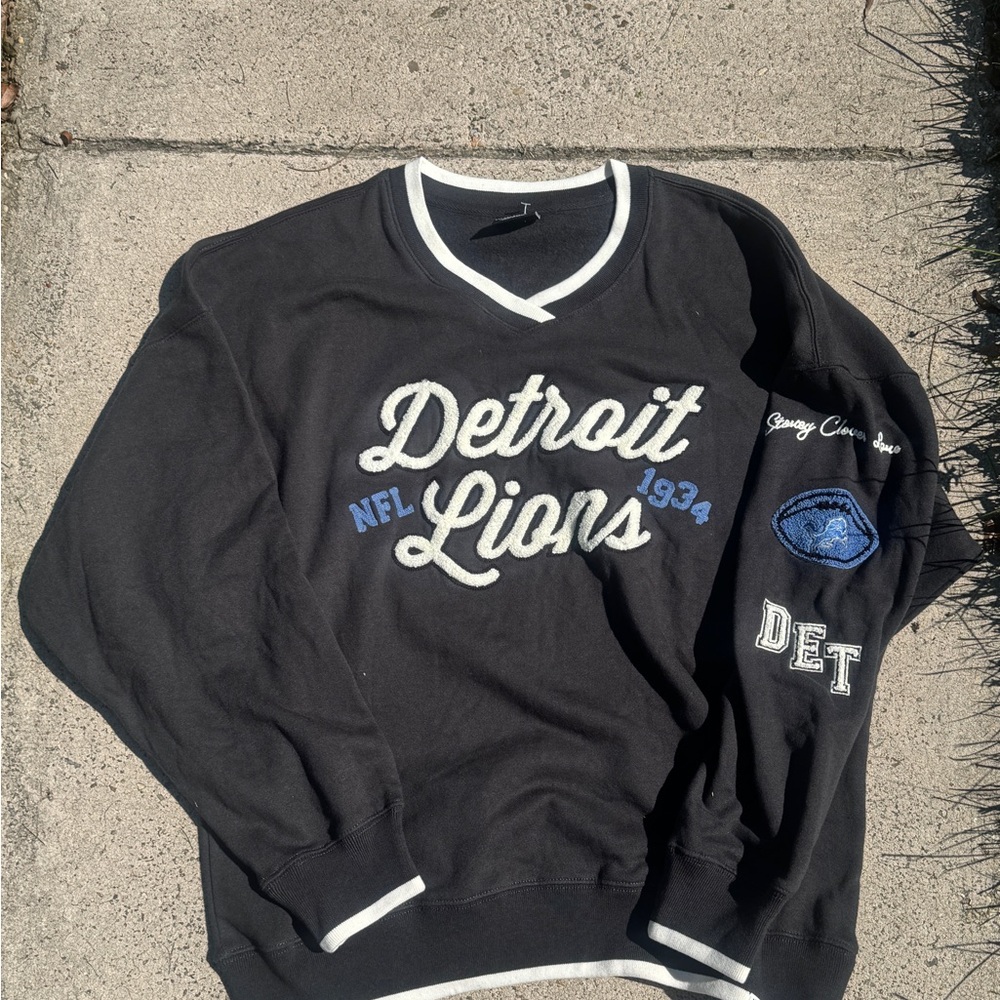 Vintage VTG Stoney Clover Lane Detroit Lions Sweater SZ L